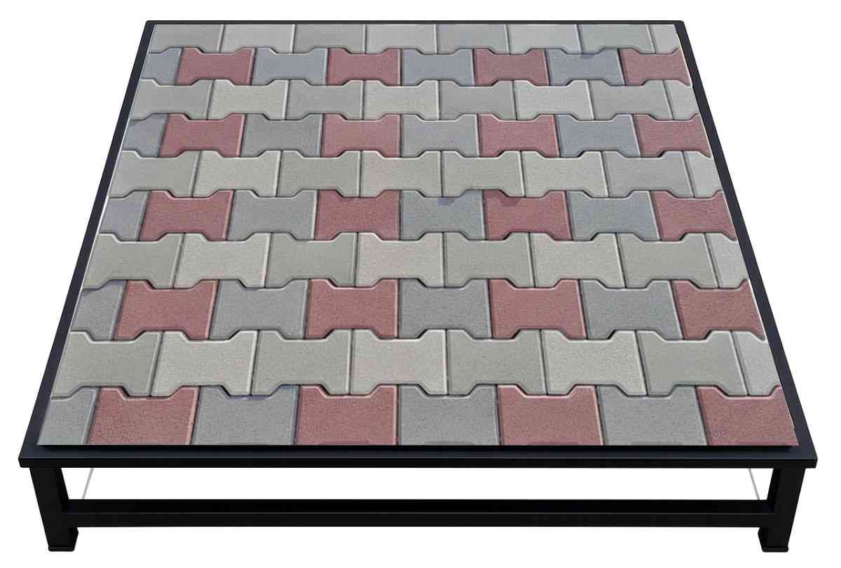 Interlocking concrete paving blocks in Design Number 1 by Top Concrete Product Factory.