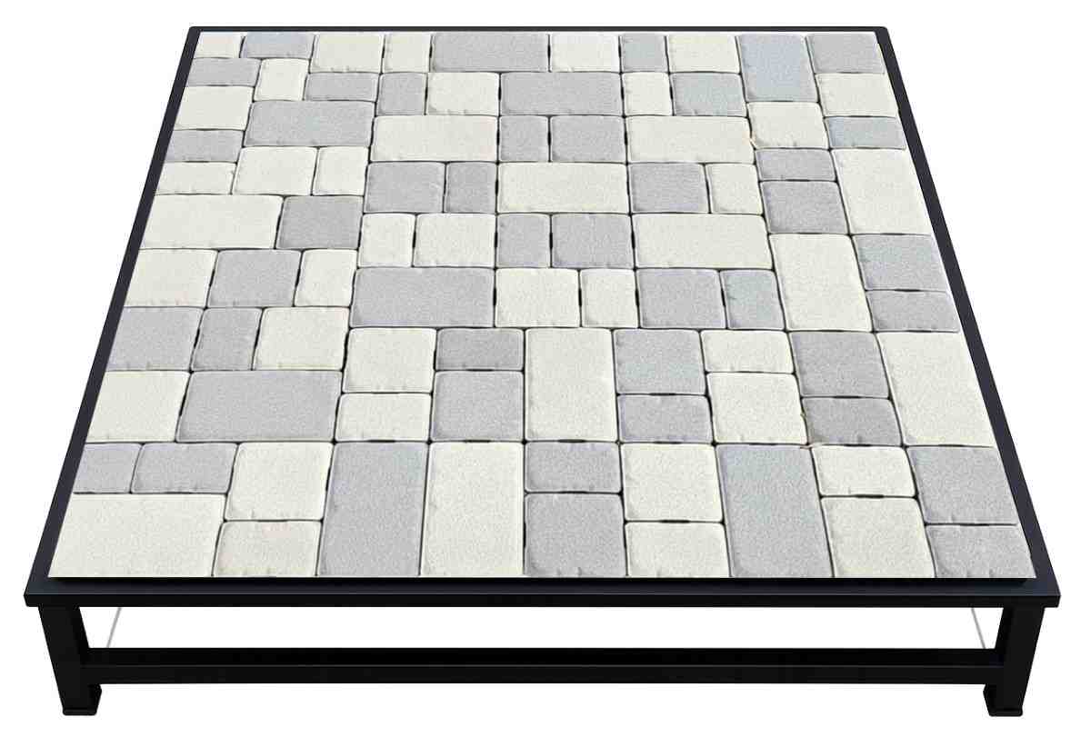 Interlocking concrete paving blocks in Design Number 2 by Top Concrete Product Factory.