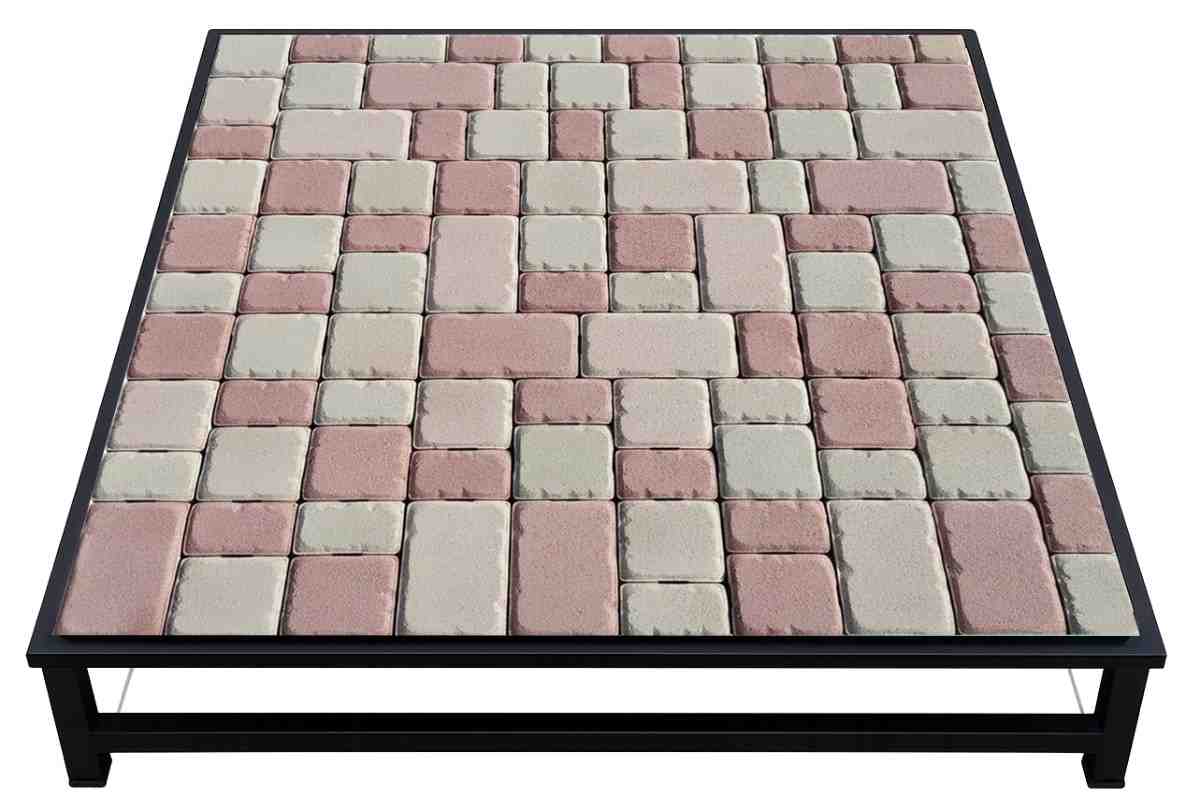 Interlocking concrete paving blocks in Design Number 4 by Top Concrete Product Factory.