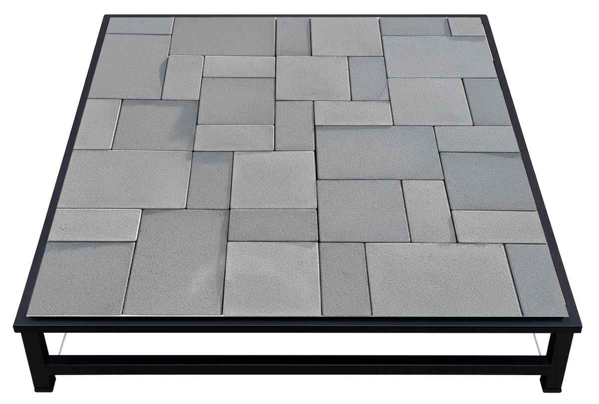 Interlocking concrete paving blocks in Design Number 6 by Top Concrete Product Factory.