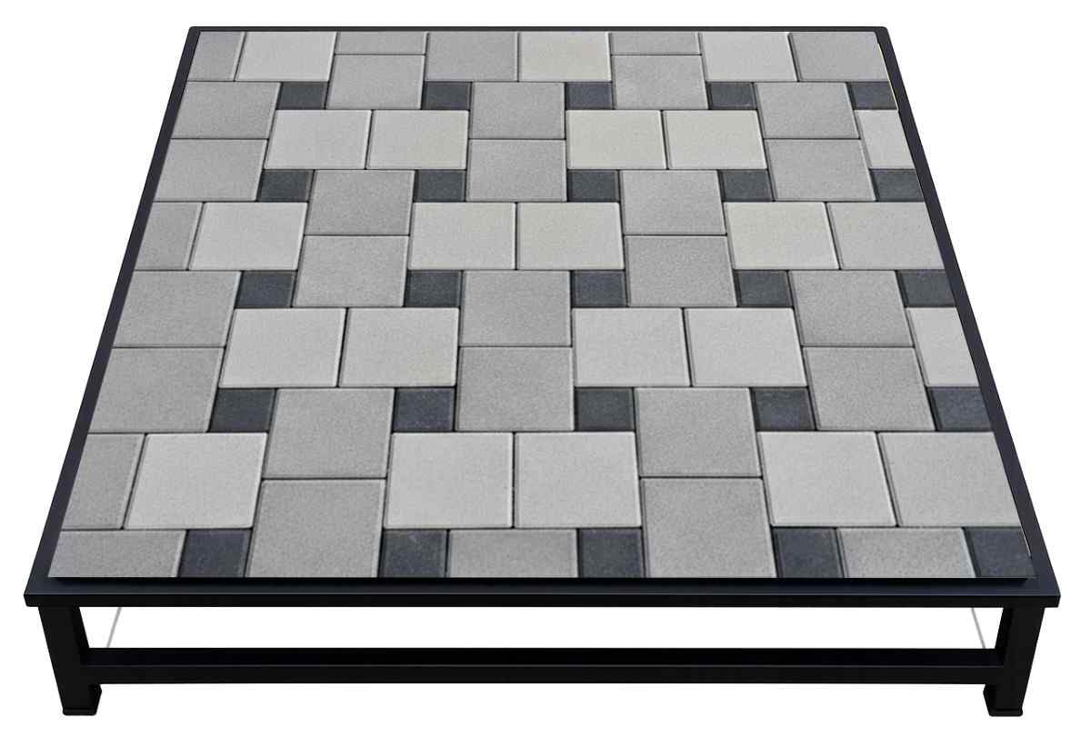 Interlocking concrete paving blocks in Design Number 9 by Top Concrete Product Factory.