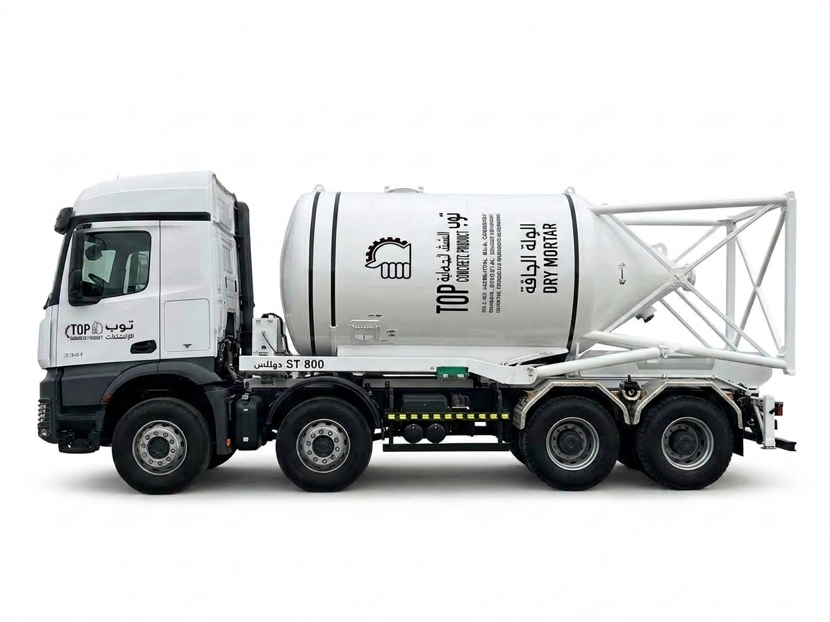 dry mortar truck